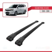 Ssangyong Stavic 2013-2019 Arası ile uyumlu ACE-1 Ara Atkı Tavan Barı SİYAH thumbnail 3