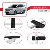 Ssangyong Stavic 2013-2019 Arası ile uyumlu Basic Model Ara Atkı Tavan Barı SİYAH 3 ADET thumbnail 4