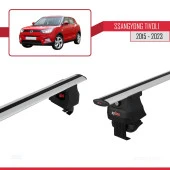 Ssangyong Tivoli 2015-2023 Arası ile uyumlu ACE-4 Ara Atkı Tavan Barı GRİ thumbnail 3