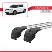 Ssangyong TIVOLI 2015 ve Sonrası ile uyumlu ACE-2 Ara Atkı Tavan Barı GRİ thumbnail 4