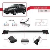 Subaru Forester 2013-2018 Arası ile uyumlu FLY Model Ara Atkı Tavan Barı GRİ thumbnail 4