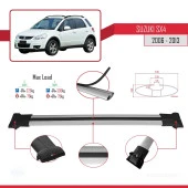 Suzuki SX4 2006-2013 Arası ile Uyumlu FLY Model Ara Atkı Tavan Barı GRİ 3 ADET BAR thumbnail 4
