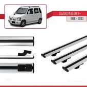 Suzuki Wagon R+ 1998-2003 Arası ile uyumlu Basic Model Ara Atkı Tavan Barı GRİ 3 ADET thumbnail 2