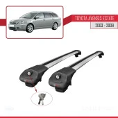 Toyota Avensis SW 2003-2009 Arası ile uyumlu ACE-1 Ara Atkı Tavan Barı GRİ thumbnail 4