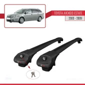 Toyota Avensis SW 2003-2009 Arası ile uyumlu ACE-1 Ara Atkı Tavan Barı SİYAH thumbnail 4