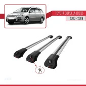 Toyota Corolla (E120) 2000-2006 Arası ile uyumlu ACE-1 Ara Atkı Tavan Barı GRİ 3 ADET BAR thumbnail 4