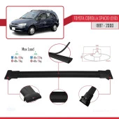 Toyota Corolla Spacio (E110) 1997-2000 Arası ile Uyumlu FLY Model Ara Atkı Tavan Barı SİYAH thumbnail 4