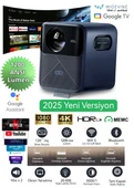 Wanbo Mozart 1 Pro Akıllı Projeksiyon Cihazı - 1200 ANSI, Google TV, HDR, MEMC, Lisanslı - 2025 Yeni Versiyon - 1