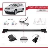 Toyota Highlander (XU40) 2008-2013 Arası ile Uyumlu FLY Model Ara Atkı Tavan Barı GRİ thumbnail 4