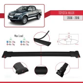 Toyota Hilux 2006-2016 Arası ile uyumlu FLY Model Ara Atkı Tavan Barı SİYAH thumbnail 4
