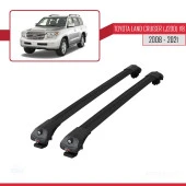 Toyota Land Cruiser (J200) V8 2008-2021 Arası ile uyumlu ACE-1 Ara Atkı Tavan Barı SİYAH thumbnail 3