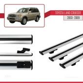 Toyota Land Cruiser 2003-2009 Arası ile uyumlu Basic Model Ara Atkı Tavan Barı GRİ 3 ADET thumbnail 3