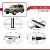 Toyota Land Cruiser 2003-2009 Arası ile uyumlu Basic Model Ara Atkı Tavan Barı GRİ 3 ADET thumbnail 4