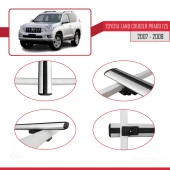 Toyota Land Cruiser Prado (J125) 2007-2009 Arası ile uyumlu Basic Model Ara Atkı Tavan Barı GRİ 3 ADET - 4