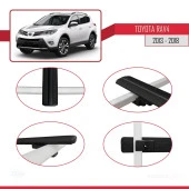 Toyota RAV4 2013-2018 Arası ile uyumlu Basic Model Ara Atkı Tavan Barı SİYAH 3 ADET thumbnail 4