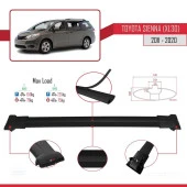 Toyota Sienna (XL30) 2011-2020 Arası ile Uyumlu FLY Model Ara Atkı Tavan Barı SİYAH thumbnail 3