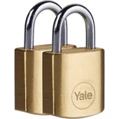 Yale 20 Mm Pirinç Asma Kilit 2 Li Set thumbnail 1