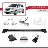 Vauxhall Combo E 2019-2023 Arası ile Uyumlu FLY Model Ara Atkı Tavan Barı GRİ 3 ADET BAR thumbnail 4