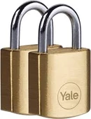 Yale 20 Mm Pirinç Asma Kilit 2 Li Set - 1