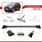 Vauxhall Frontera 1999-2004 Arası ile Uyumlu FLY Model Ara Atkı Tavan Barı GRİ thumbnail 4