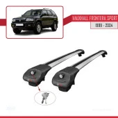 Vauxhall Frontera Sport 1999-2004 Arası ile uyumlu ACE-1 Ara Atkı Tavan Barı GRİ thumbnail 4