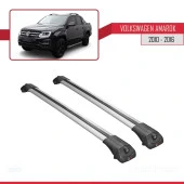 Volkswagen Amarok 2010-2016 Arası ile uyumlu ACE-1 Ara Atkı Tavan Barı GRİ thumbnail 3