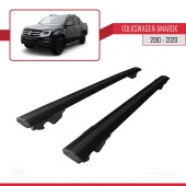 Volkswagen Amarok 2010-2020 Arası ile uyumlu HOOK Model Anahtar Kilitli Ara Atkı Tavan Barı SİYAH thumbnail 4