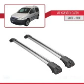Volkswagen Caddy 2003-2010 Arası ile uyumlu ACE-1 Ara Atkı Tavan Barı GRİ thumbnail 3
