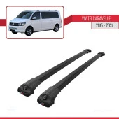 Volkswagen Caravelle (T6) 2015 ve Sonrası ile uyumlu ACE-1 Ara Atkı Tavan Barı SİYAH thumbnail 3