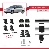 Volkswagen Golf V (1K) 2003-2008 Arası ile uyumlu ACE-4 Ara Atkı Tavan Barı GRİ thumbnail 4
