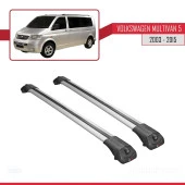 Volkswagen Multivan (T5) 2003-2015 Arası ile uyumlu ACE-1 Ara Atkı Tavan Barı GRİ thumbnail 3