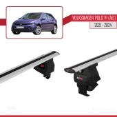 Volkswagen Polo VI (AE1) 2021 ve Sonrası ile uyumlu ACE-4 Ara Atkı Tavan Barı GRİ thumbnail 4