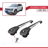 Volkswagen Teramont 2018 ve Sonrası ile uyumlu ACE-1 Ara Atkı Tavan Barı GRİ thumbnail 3