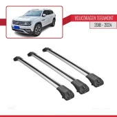 Volkswagen Teramont 2018 ve Sonrası ile uyumlu ACE-1 Ara Atkı Tavan Barı GRİ 3 ADET BAR thumbnail 3