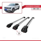 Volkswagen Teramont 2018 ve Sonrası ile uyumlu ACE-1 Ara Atkı Tavan Barı GRİ 3 ADET BAR thumbnail 4