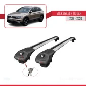 Volkswagen Tiguan 2016-2020 Arası ile uyumlu ACE-1 Ara Atkı Tavan Barı GRİ thumbnail 4