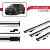 Volkswagen Touareg 2003-2010 Arası ile uyumlu Basic Model Ara Atkı Tavan Barı GRİ 3 ADET thumbnail 3