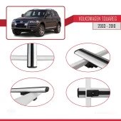 Volkswagen Touareg 2003-2010 Arası ile uyumlu Basic Model Ara Atkı Tavan Barı GRİ 3 ADET thumbnail 4