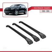 Volkswagen Touareg 2010-2015 Arası ile uyumlu ACE-1 Ara Atkı Tavan Barı SİYAH 3 ADET BAR thumbnail 3