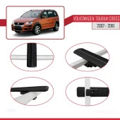 Volkswagen Touran CROSS 2007-2010 Arası ile uyumlu Basic Model Ara Atkı Tavan Barı SİYAH 3 ADET thumbnail 4