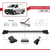 Volkswagen Transporter (T5) 2003-2015 Arası ile uyumlu FLY Model Ara Atkı Tavan Barı GRİ 3 ADET BAR thumbnail 4