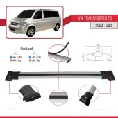 Volkswagen Transporter (T5) 2003-2015 Arası ile uyumlu FLY Model Ara Atkı Tavan Barı GRİ thumbnail 4