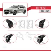 Volvo V60 2019 ve Sonrası ile uyumlu ACE-2 Ara Atkı Tavan Barı GRİ - 3