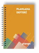 Turuncu Kareler Günlük Planlayıcı Defter - Ders Çalışma Planlayıcı Defteri - Planlama Defteri - 1