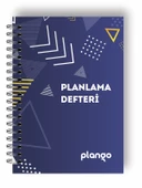 Mavi Üçgenler Günlük Planlayıcı Defter - Ders Çalışma Planlayıcı Defteri - Planlama Defteri - 1