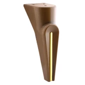 Nota Mobilya Kanepe Tv Ünitesi Konsol Koltuk Ayağı Ayakları Ahşap Desenli Kahverengi Ceviz 19 Cm thumbnail 7