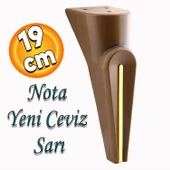 Nota Mobilya Kanepe Tv Ünitesi Konsol Koltuk Ayağı Ayakları Ahşap Desenli Kahverengi Ceviz 19 Cm thumbnail 1