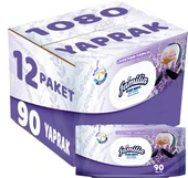 Familia Islak Havlu Mendil Lavantanın Ferahlığı 90 Yaprak Plastik Kapaklı 12 Li Set 1080 Yaprak - 1