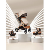 Maxi  Taxi  Fast Pro Completto 4 İN 1 Travel Sistem Bebek Arabası Gold Kahve - 1