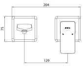 ECA Royal Ankastre Lavabo Bataryası Sıva Üstü Ve Sıva Altı Grubu Tek Rozet Mat Siyah thumbnail 5